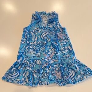 Lilly Pulitzer Blue Floral Kids Dress